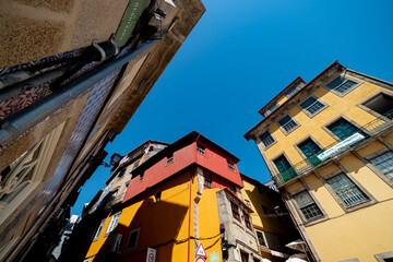Street in the center of the city of Porto, Portugal