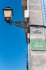 old street lamp in Portugal