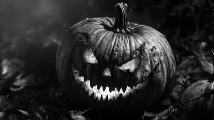 Creepy Jack O'Lantern Halloween Decoration