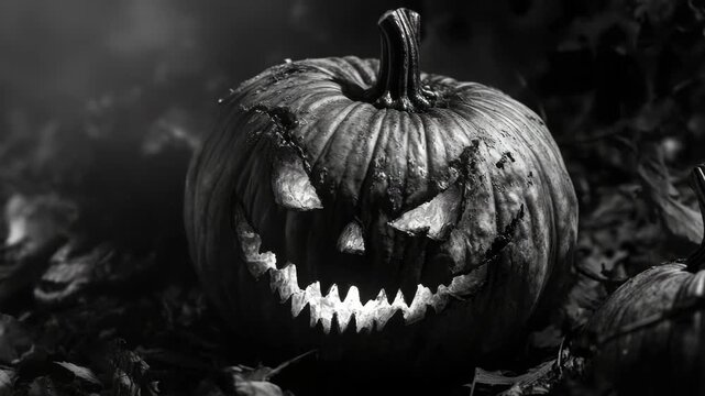 Creepy Jack O'Lantern Halloween Decoration