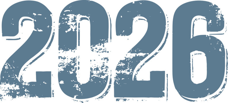 vintage grunge design of vector 2026