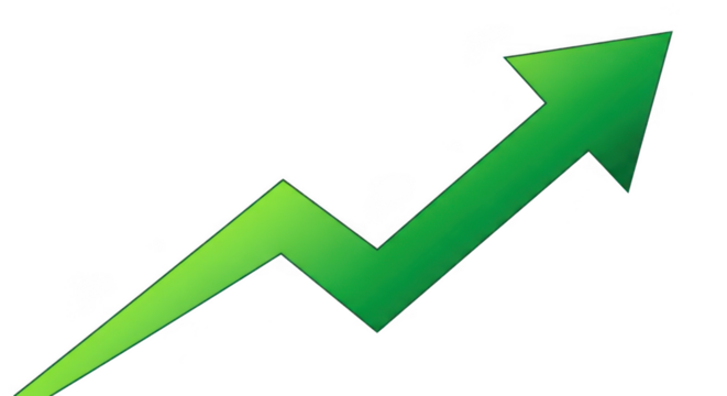 Arrow isolated on transparent background