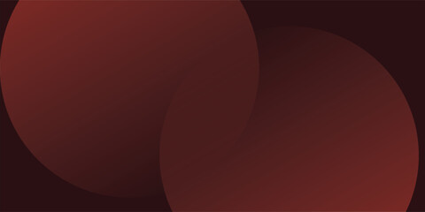 Abstract minimalist banner background, color red gradations. Circle effect style geometric simple art