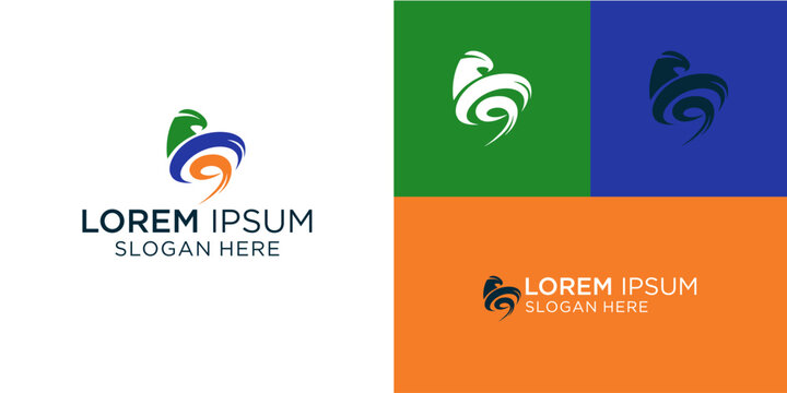 Dynamic swirl logo design showcasing modern creativity, perfect for innovative brands seeking a memorable and visually striking identity to elevate their business presence today