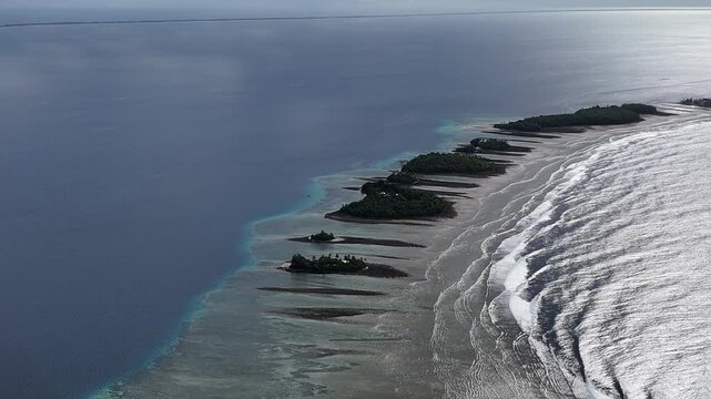 Serene Aerial View of Majuro Atoll, RMI