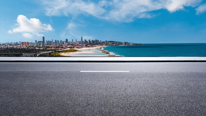 outdoor road skyline building city landscape beach blue sky cityscape street travel
