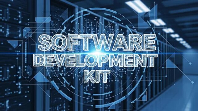 Software development kit with the concept of technology.
