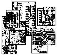 Circuit Boards Assemble Abstract Technology