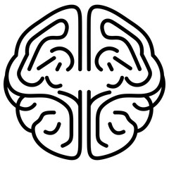 Brain icon. Mental health sign. Genius symbol. Creative smart logo