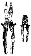 Gardening Shears Cut Branches in a Arrangement