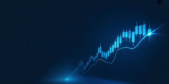 Strategy stock chart financial graph analysis market exchange on growth business technology background with money diagram trade investment 