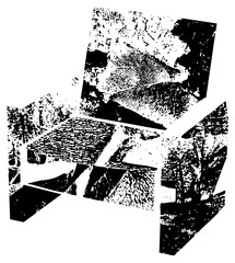 Obraz premium Abstract Shapes Explode in Textured Composition