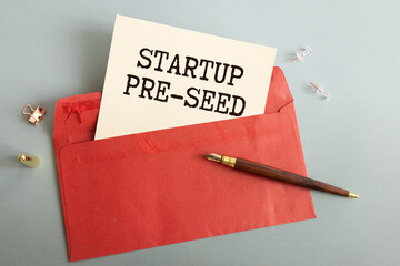 Startup Pre-Seed is shown using a text