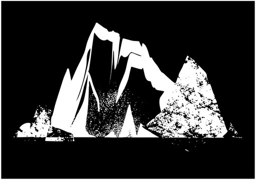 Mountains Rise Textured Landscape