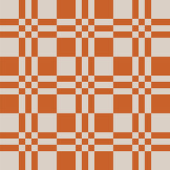 Pattern created from orange and pale grey squares and rectangles