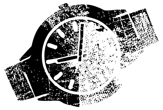 Wristwatch Time in Abstract Composition