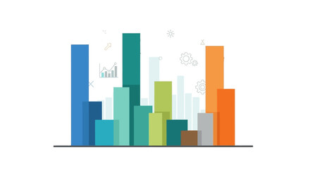 Obraz premium business graph chart