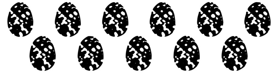 Fototapeta premium Easter eggs display variation in a springtime celebration