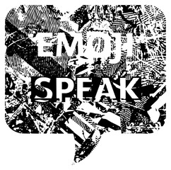 Speech Bubble Speaks Emotion in Abstract Design