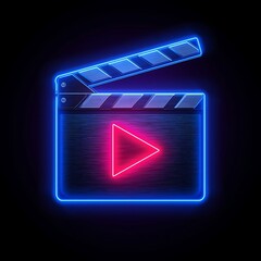 Vector set of glossy web buttons with play arrow symbol for video player and media control on a computer website design