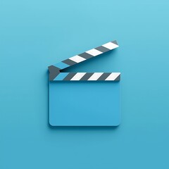 🎬Black movie clapboard or director's slate for film and video production is often seen as an isolated icon of Hollywood action and cinema entertainment