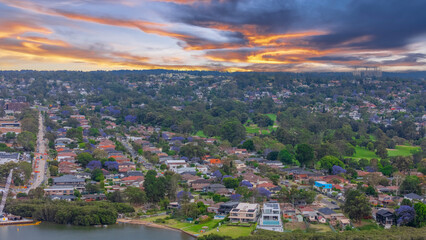Wentworth Point a suburb in western Sydney newly built residential high rise apartments area on Parramatta River Sydney NSW Australia
