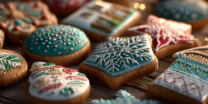 gingerbread, cookies christmas with generative ai