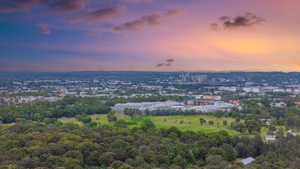 Wentworth Point a suburb in western Sydney newly built residential high rise apartments area on Parramatta River Sydney NSW Australia