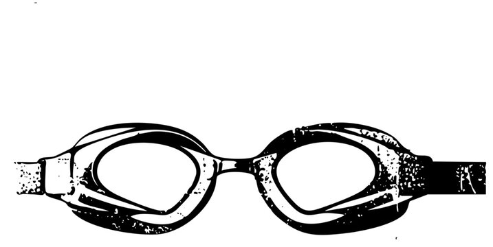 Swim Goggles Display Texture for Water Sports