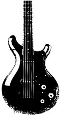 Fototapeta premium Electric Guitar Illustrates Music Performance in a Studio