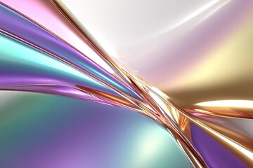 Abstract Colorful Flowing Design