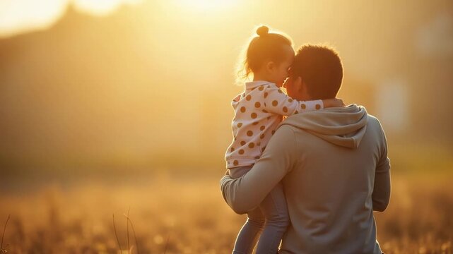 A heartwarming depiction of adoptive mom stories, using soft hues and spacious composition to frame emotional narratives, perfect for inspirational copy placement.