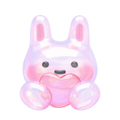 ぷにぷに ゆめかわ 3Dうさぎ アイコン