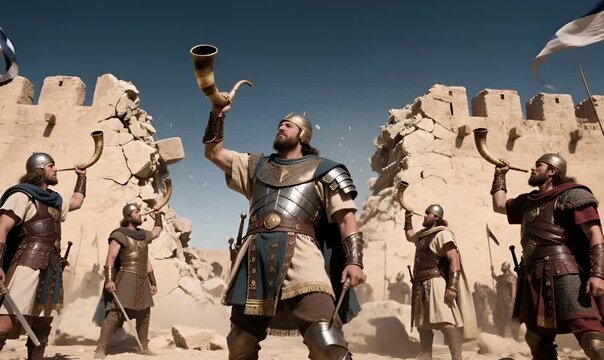 The Fall of Jericho: The Israelites Besiege the City as Faith Brings Down the Walls