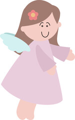 Angel, flower,, svg, paper cut, silhouette, Cricut, school, kids , Decoration, cut file , vector, pattern