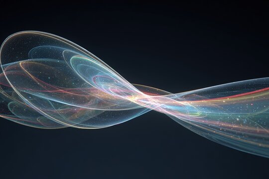 Abstract Glowing Lines Art