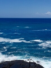 waves on the beach