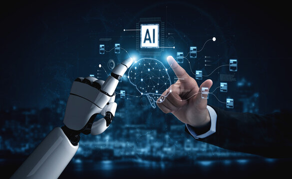 AI powers a neural network to process complex data streams, optimize learning models, and automate high-speed intelligent computing across networks Vouch - Powered by Adobe