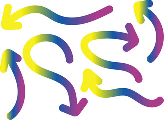 Color gradient waves background with vector pattern