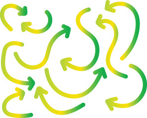 Obraz premium Color gradient lines pattern vector