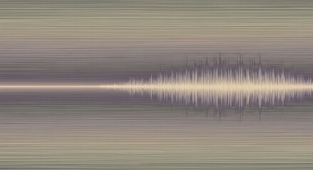 Abstract visualization of a sound wave with horizontal motion blur effect.