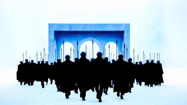 group antique fighter dream crew soldier army isolated