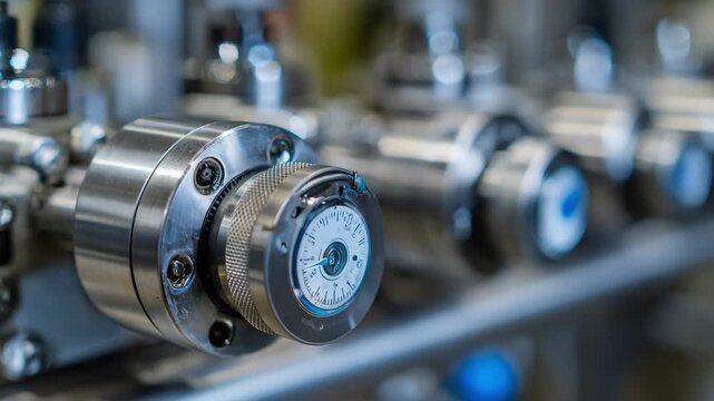 Medium shot focusing on customized highpressure processing fittings emphasizing tailored equipment design engineered for specific nonthermal pasteurization needs and product types.