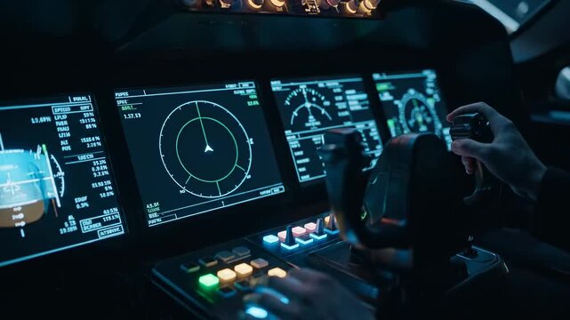 Ship Bridge Control Panel Console