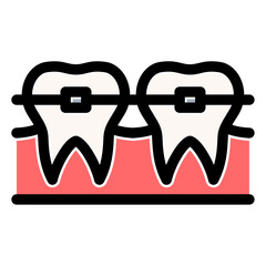 tooth braces icon