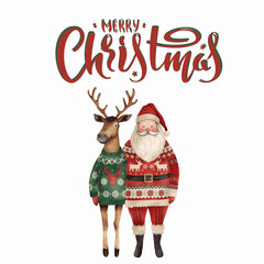 santa claus with gifts