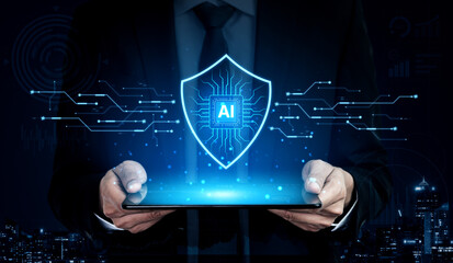 AI-powered cybersecurity. Intelligent system acts as a digital shield cyber security, providing...