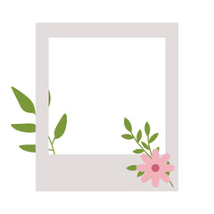 Decorative Photo Frame with Botanical Element