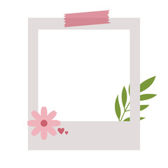 Decorative Photo Frame with Botanical Element