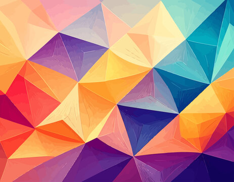 Geometric Abstract Background with Vibrant Colors.